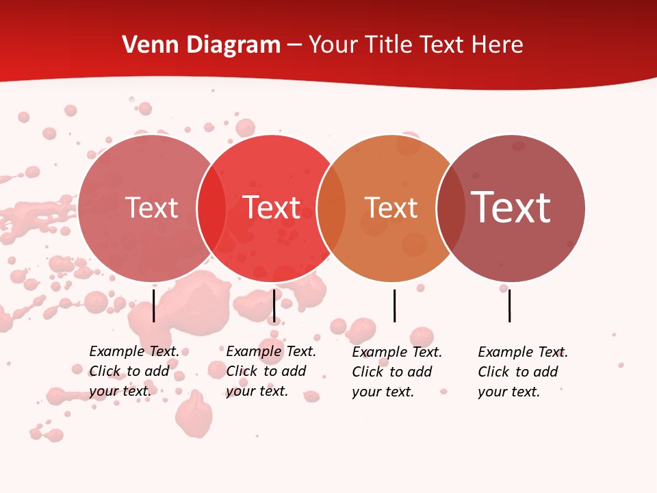 Stain Blood Blot PowerPoint Template