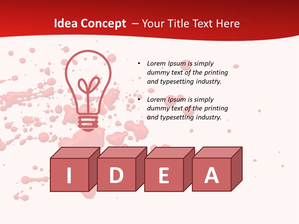 Stain Blood Blot PowerPoint Template