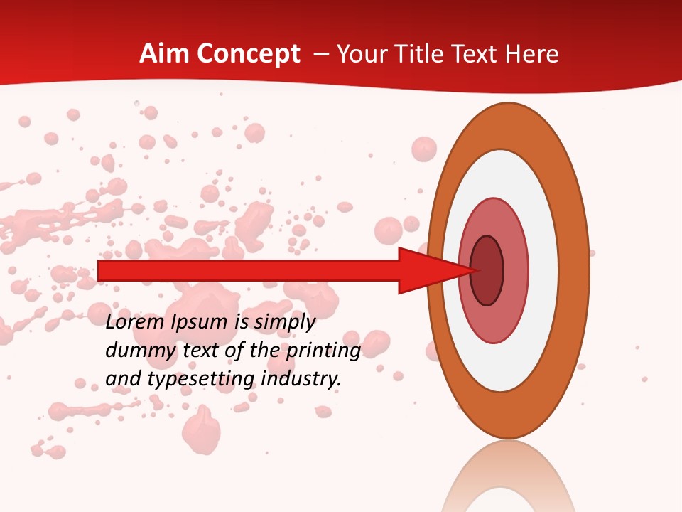 Stain Blood Blot PowerPoint Template