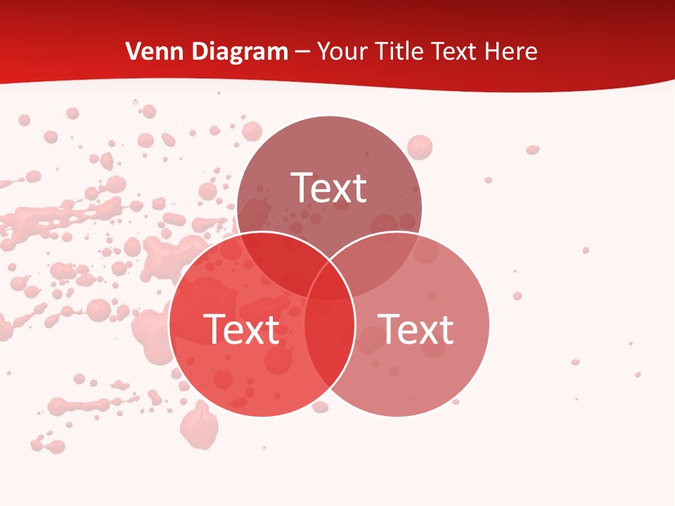 Stain Blood Blot PowerPoint Template