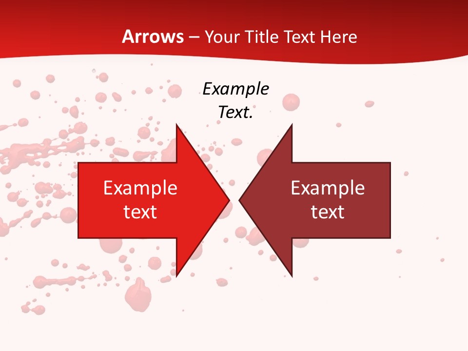 Stain Blood Blot PowerPoint Template