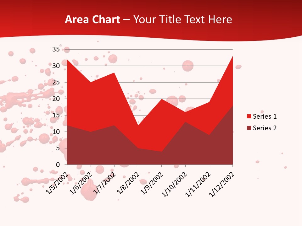 Stain Blood Blot PowerPoint Template
