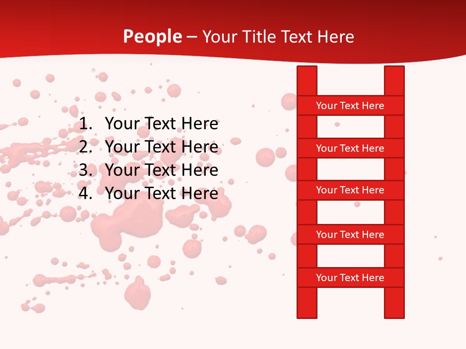 Stain Blood Blot PowerPoint Template