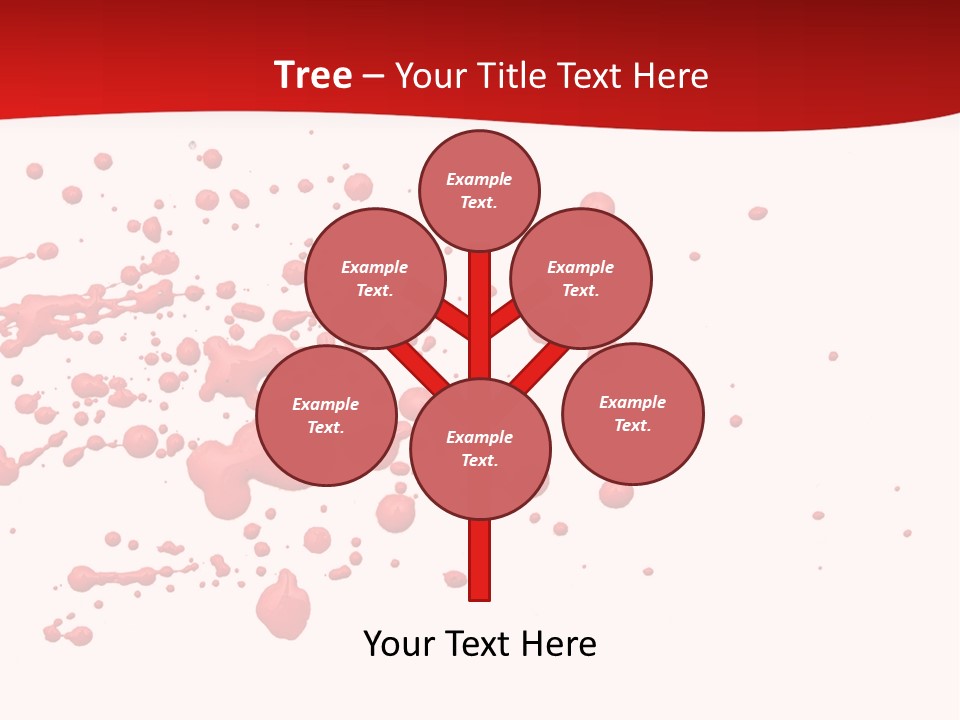 Stain Blood Blot PowerPoint Template