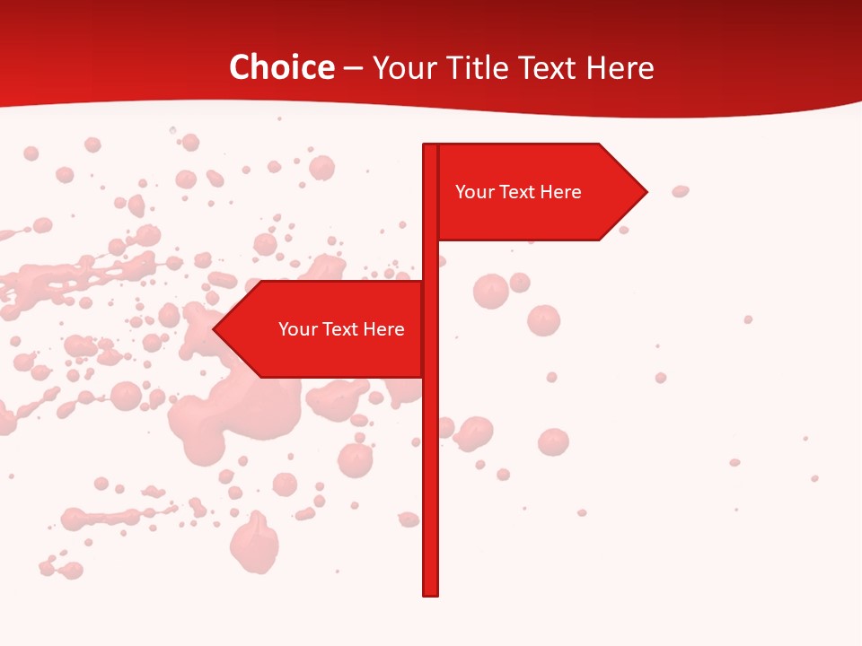 Stain Blood Blot PowerPoint Template