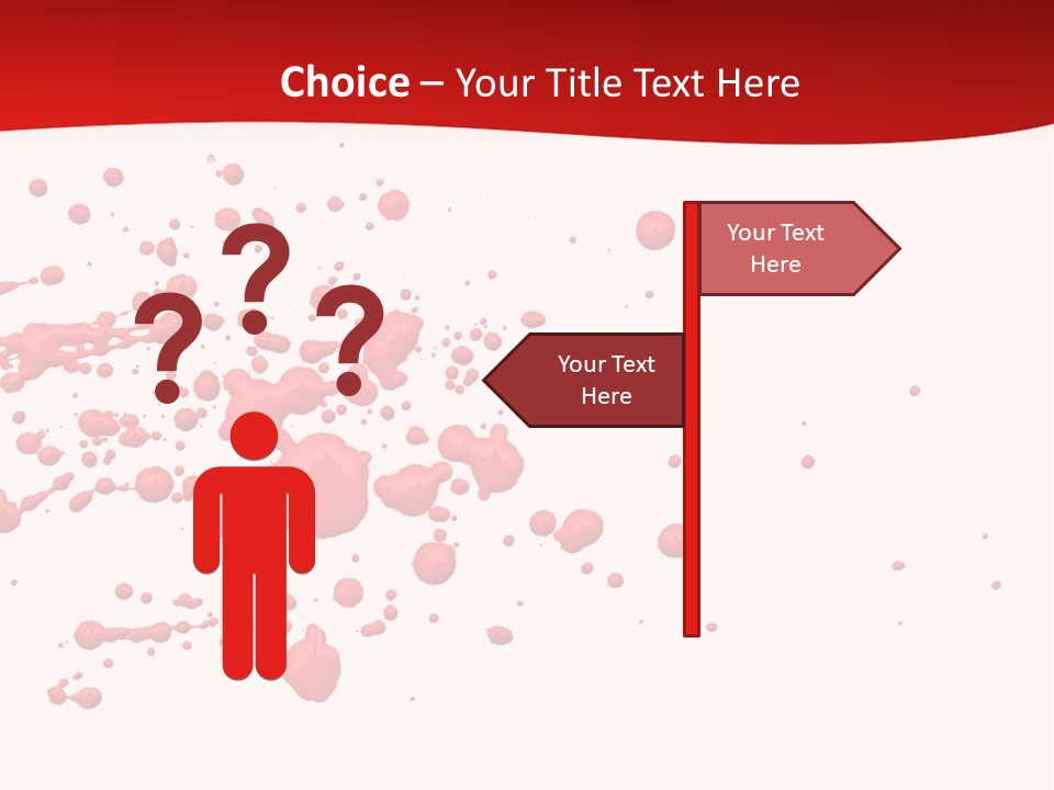 Stain Blood Blot PowerPoint Template