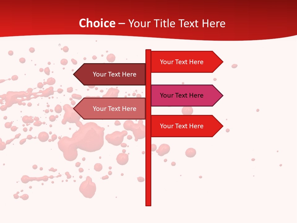 Stain Blood Blot PowerPoint Template