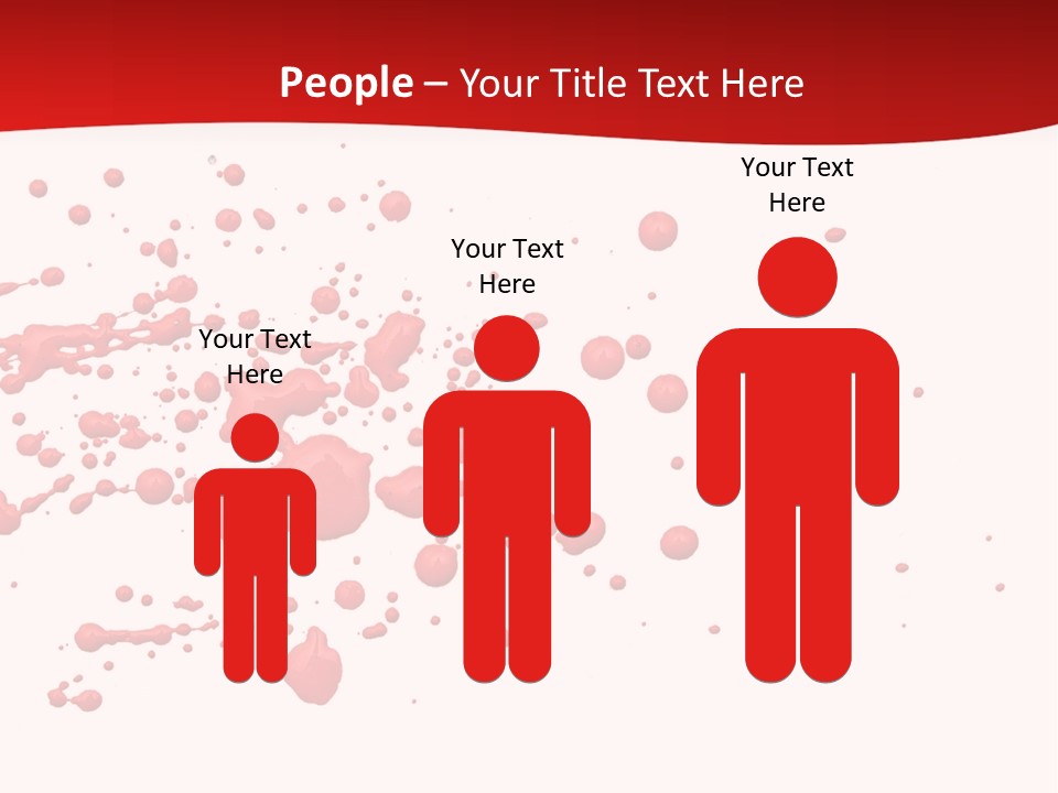 Stain Blood Blot PowerPoint Template