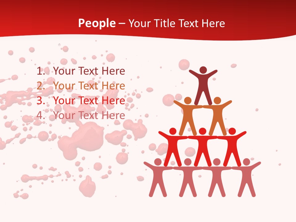 Stain Blood Blot PowerPoint Template