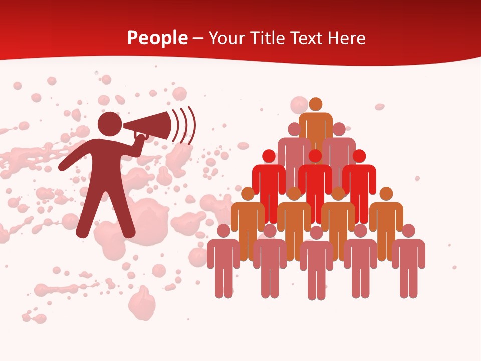 Stain Blood Blot PowerPoint Template