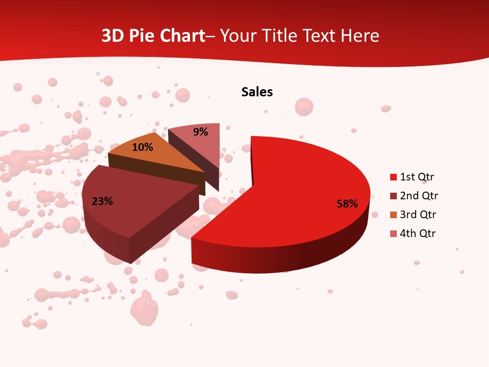 Stain Blood Blot PowerPoint Template