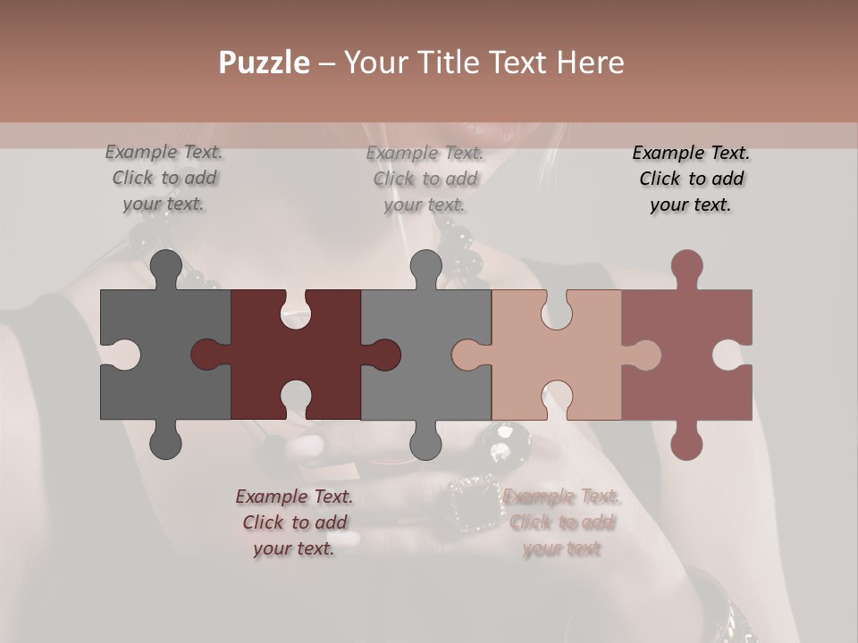 Heart Mascara  PowerPoint Template