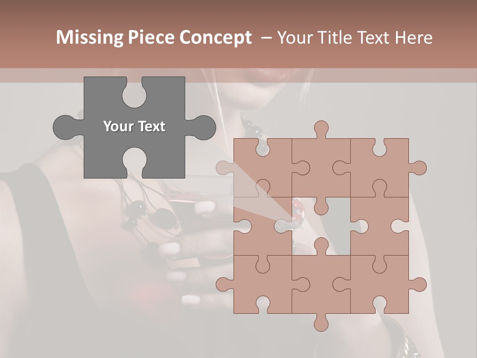 Heart Mascara  PowerPoint Template