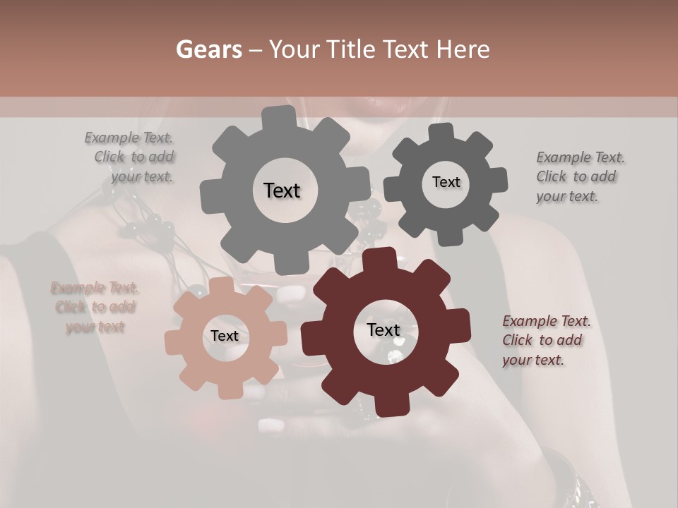 Heart Mascara  PowerPoint Template