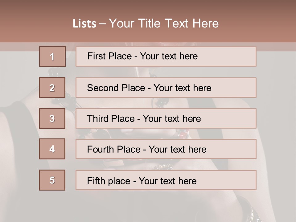 Heart Mascara  PowerPoint Template