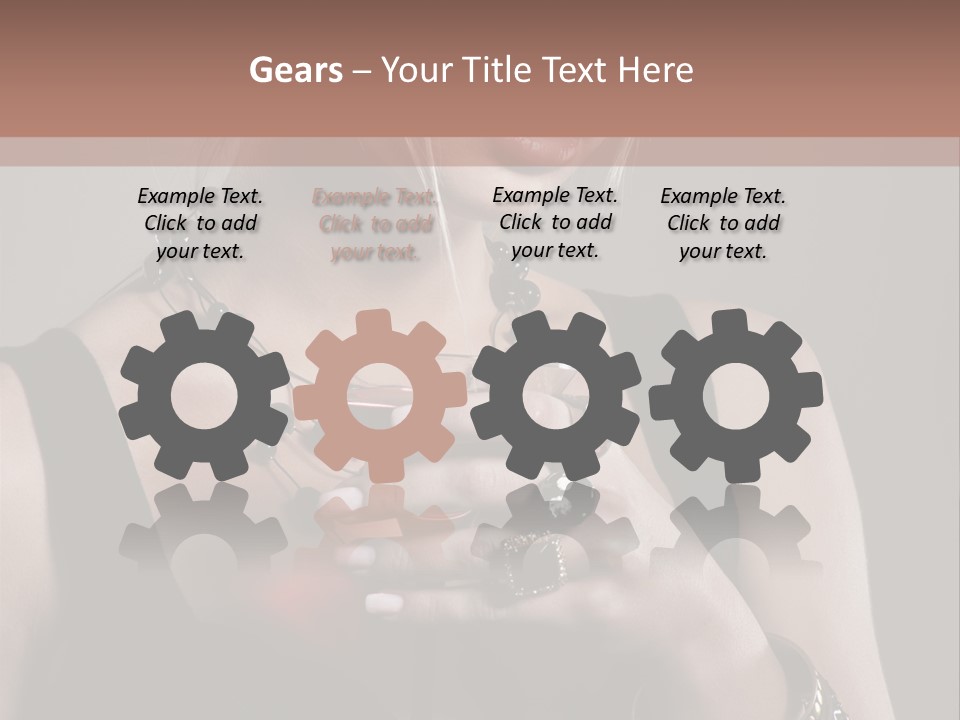 Heart Mascara  PowerPoint Template