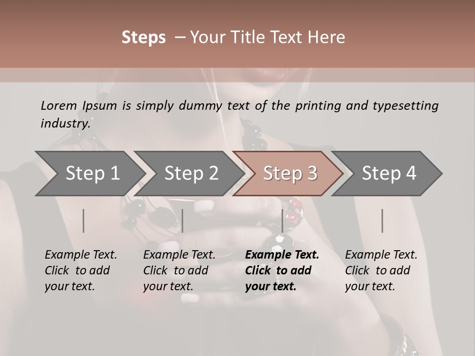 Heart Mascara  PowerPoint Template