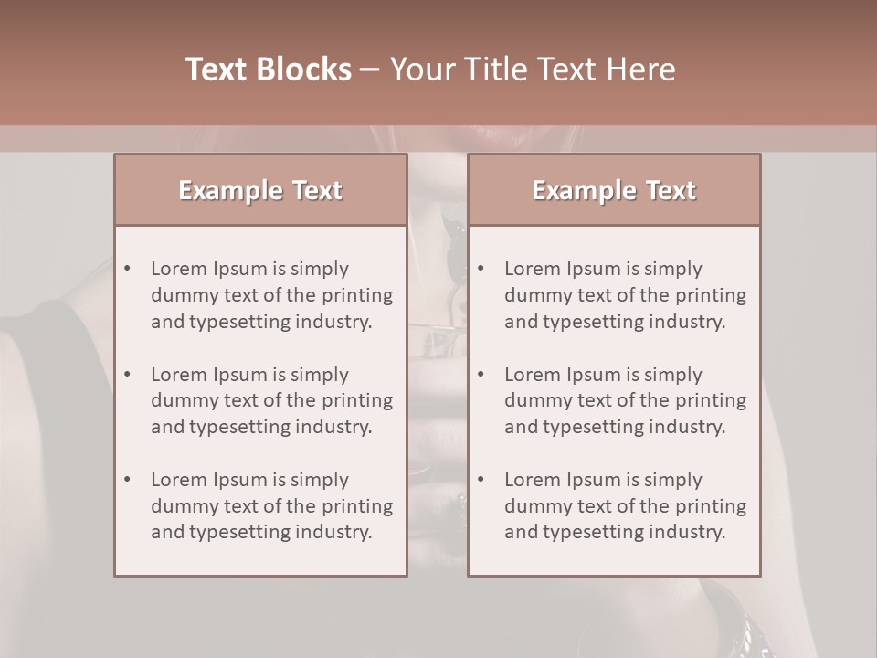 Heart Mascara  PowerPoint Template