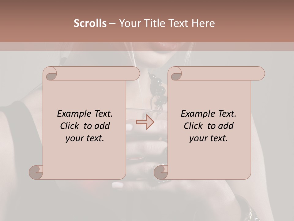 Heart Mascara  PowerPoint Template