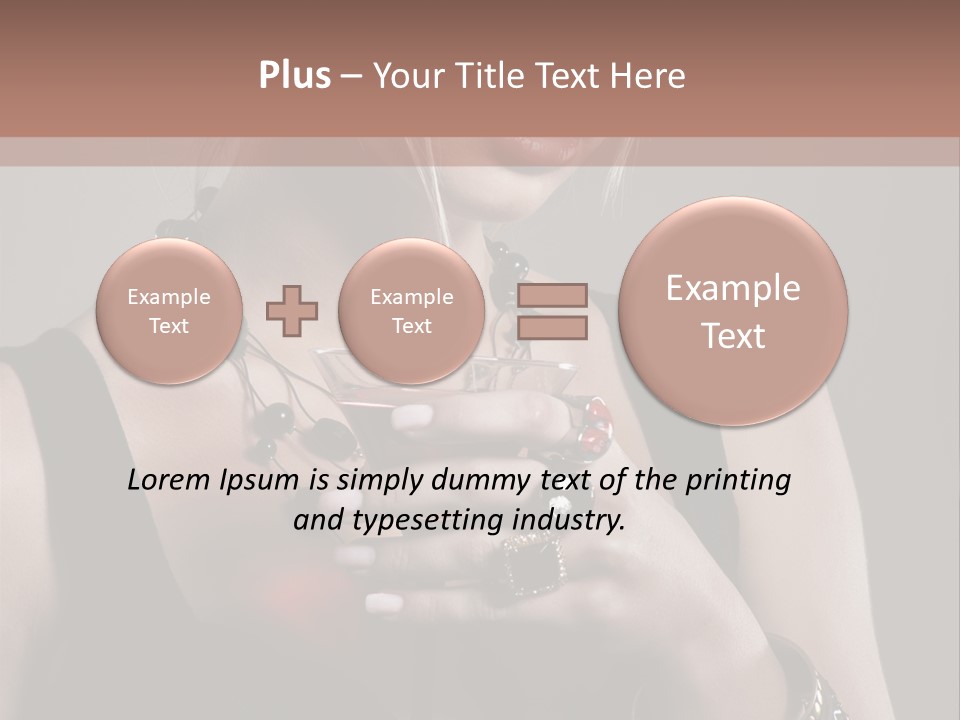 Heart Mascara  PowerPoint Template