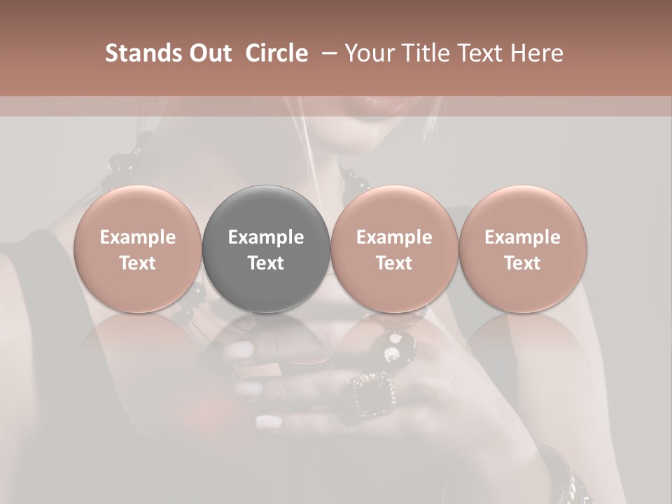 Heart Mascara  PowerPoint Template