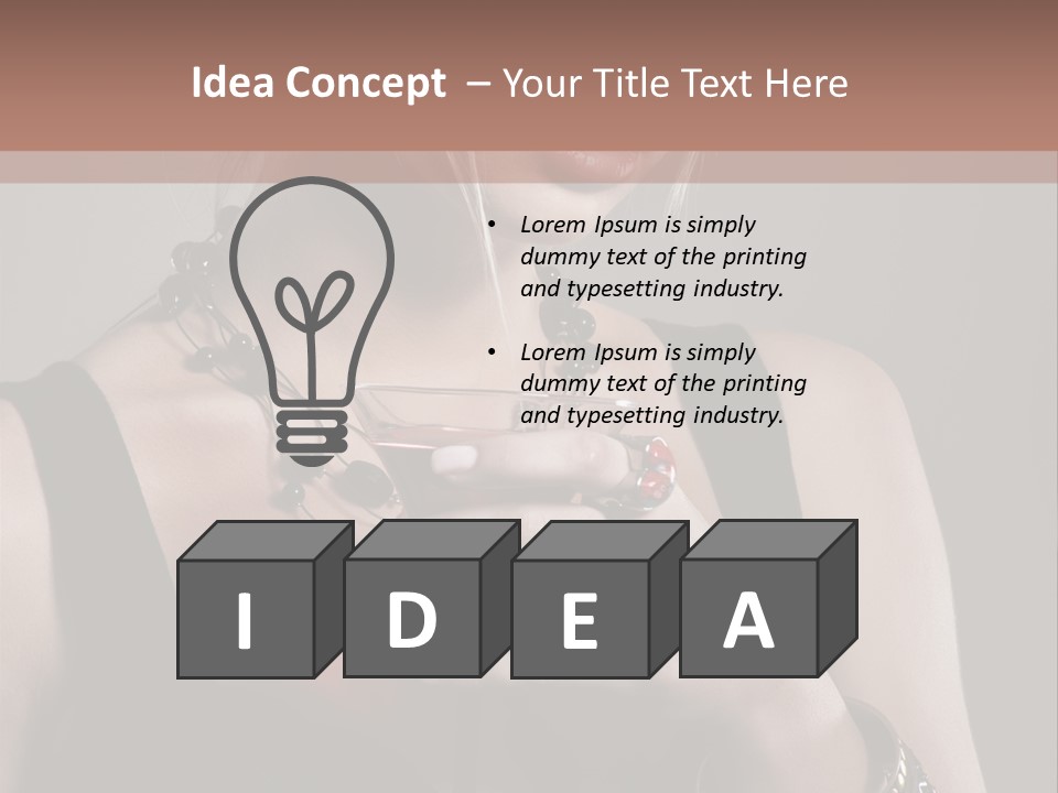 Heart Mascara  PowerPoint Template