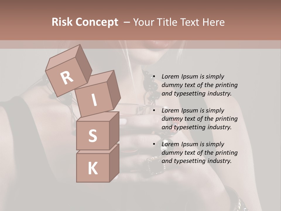 Heart Mascara  PowerPoint Template