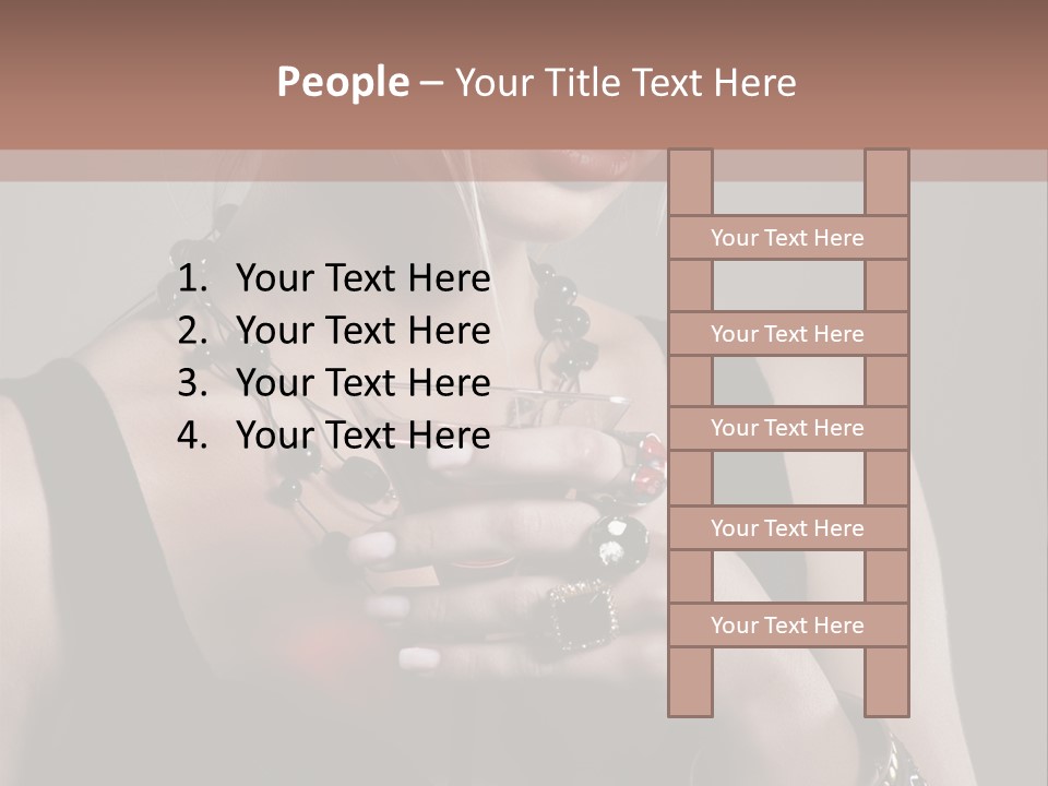 Heart Mascara  PowerPoint Template