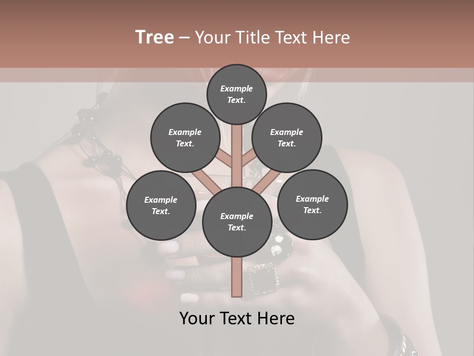 Heart Mascara  PowerPoint Template