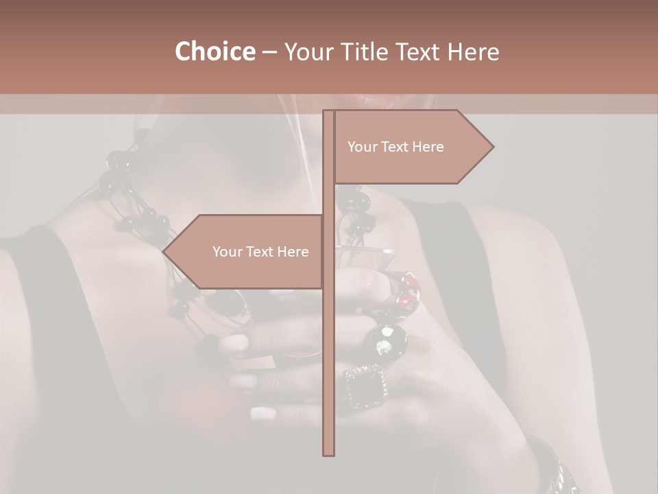 Heart Mascara  PowerPoint Template