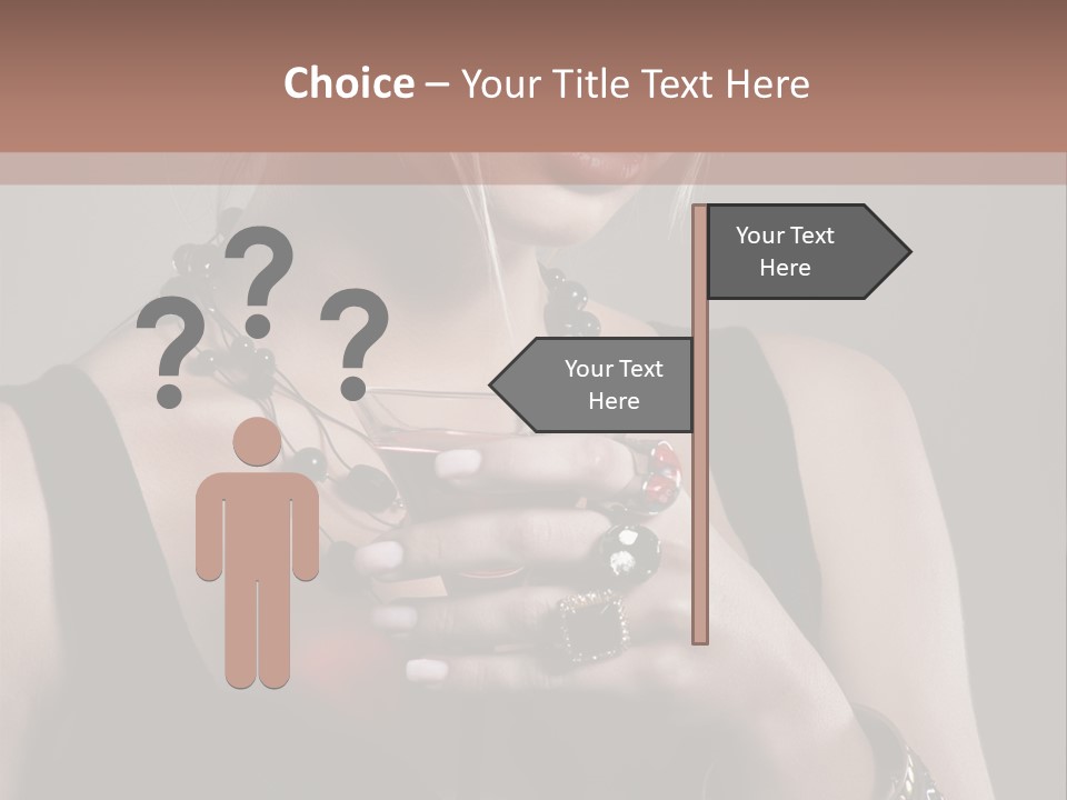 Heart Mascara  PowerPoint Template