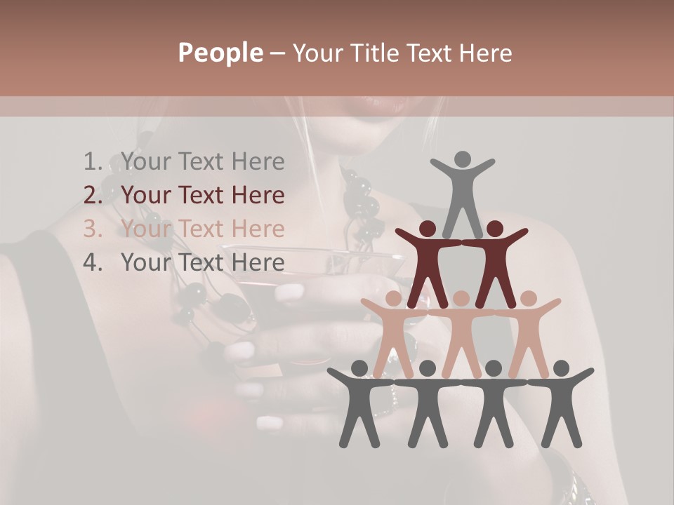 Heart Mascara  PowerPoint Template