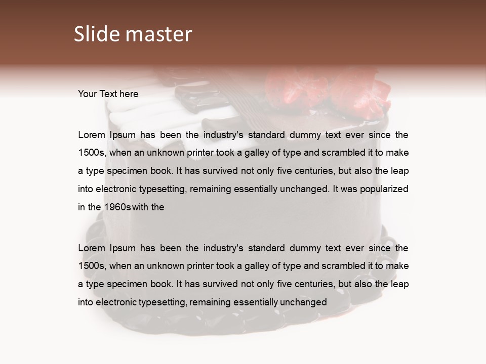 Gourmet Valentine Flower PowerPoint Template