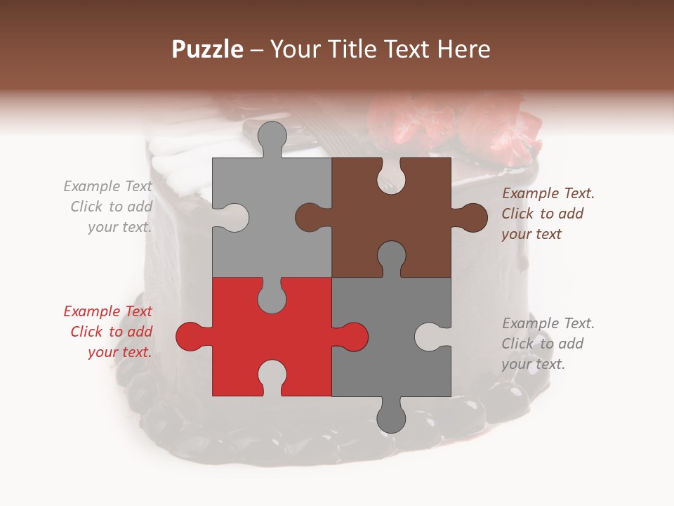 Gourmet Valentine Flower PowerPoint Template