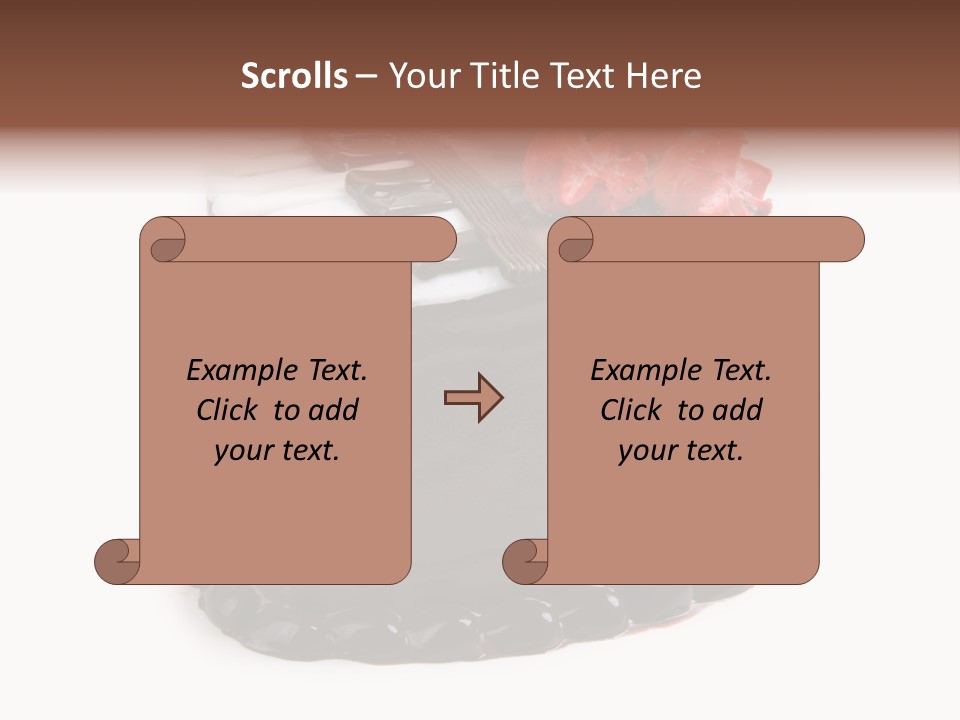 Gourmet Valentine Flower PowerPoint Template