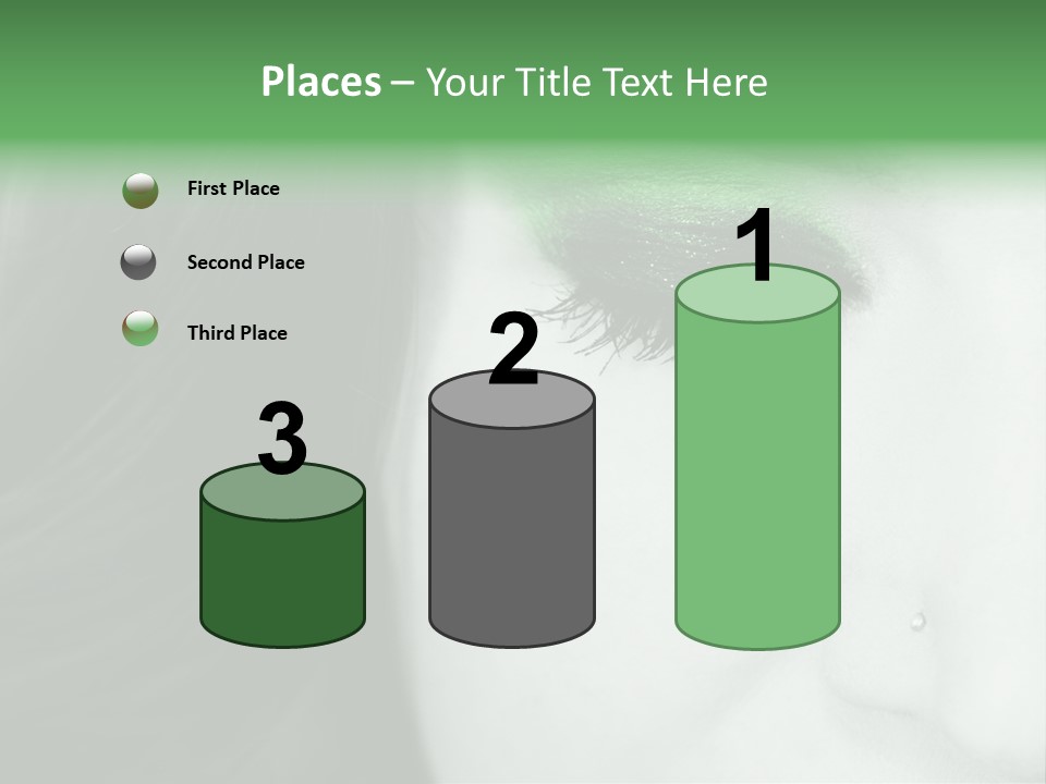 Portrait Woman Clean PowerPoint Template