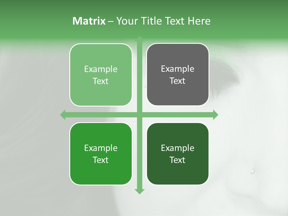 Portrait Woman Clean PowerPoint Template