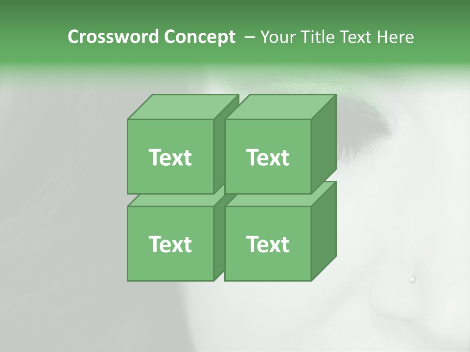 Portrait Woman Clean PowerPoint Template