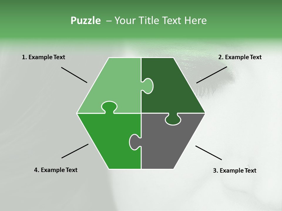 Portrait Woman Clean PowerPoint Template