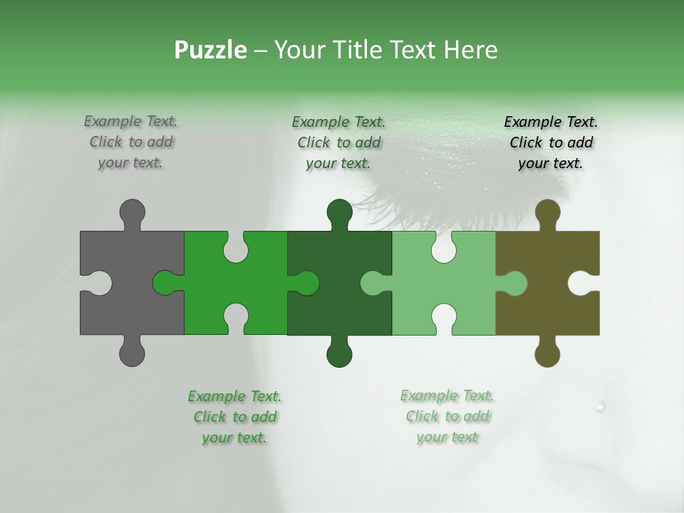 Portrait Woman Clean PowerPoint Template