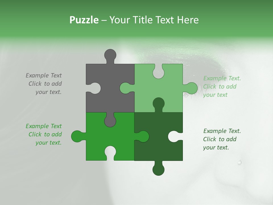 Portrait Woman Clean PowerPoint Template