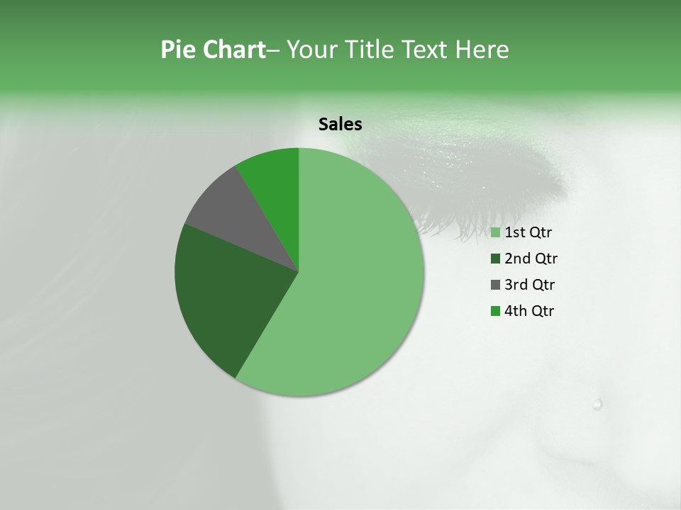 Portrait Woman Clean PowerPoint Template