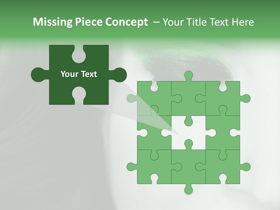 Portrait Woman Clean PowerPoint Template