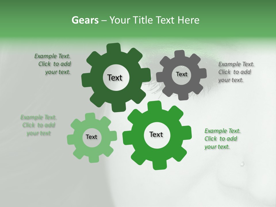 Portrait Woman Clean PowerPoint Template