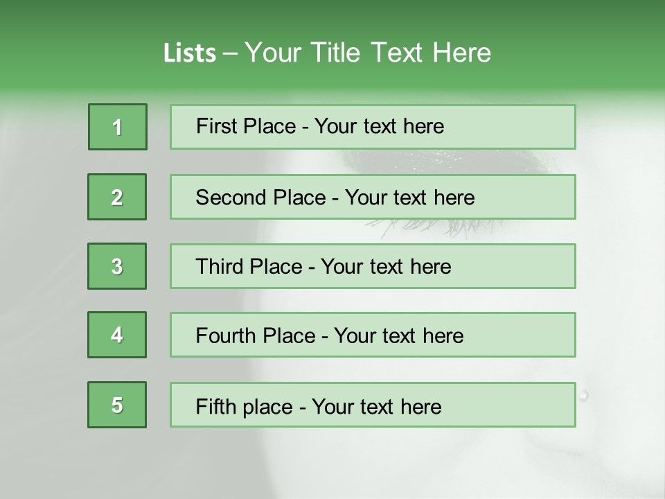 Portrait Woman Clean PowerPoint Template