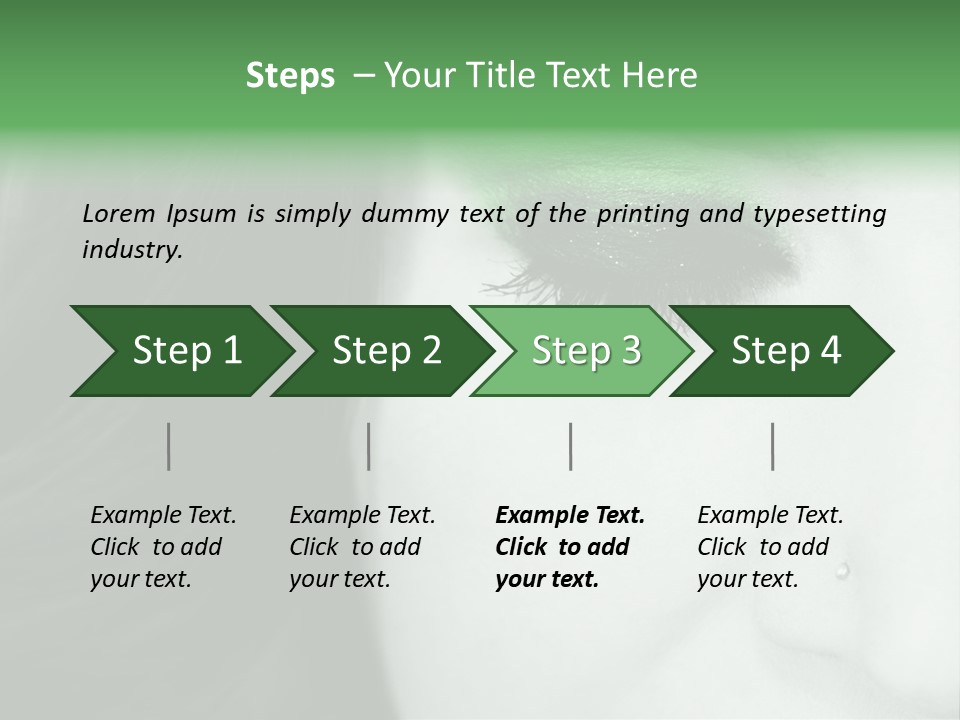 Portrait Woman Clean PowerPoint Template