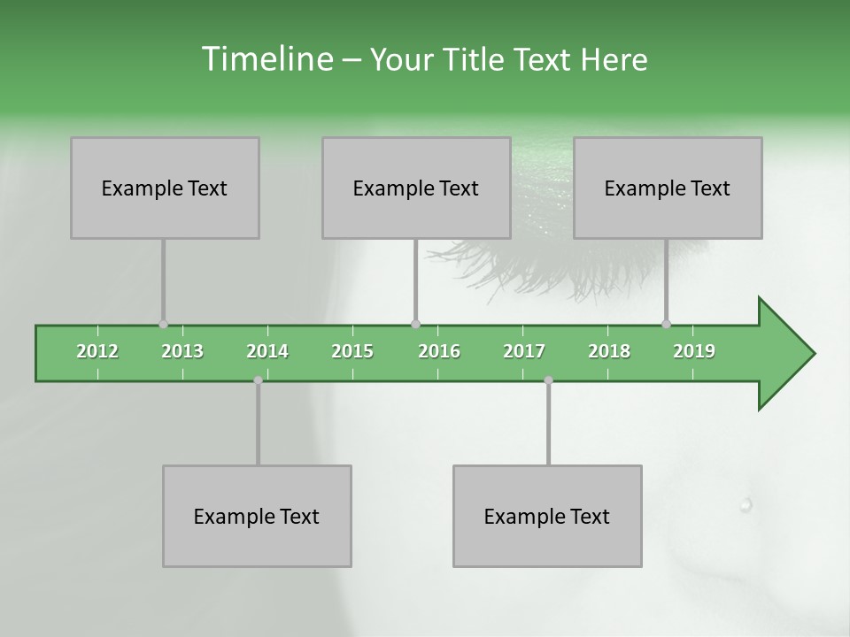 Portrait Woman Clean PowerPoint Template