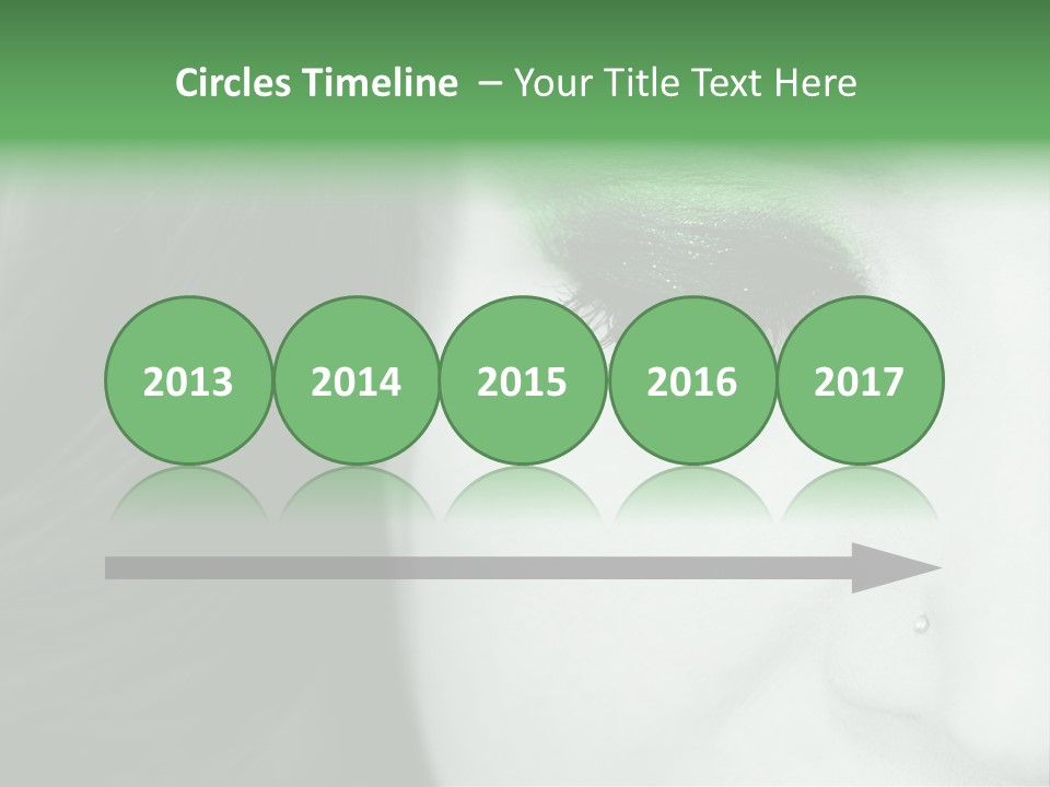 Portrait Woman Clean PowerPoint Template