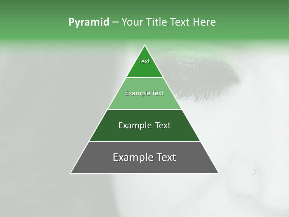 Portrait Woman Clean PowerPoint Template