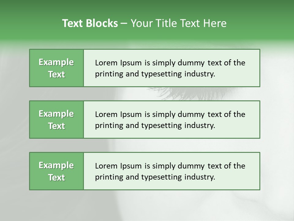 Portrait Woman Clean PowerPoint Template